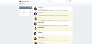 Blog & Portfolio Admin Panel Inbox Page Screenshot