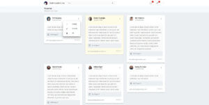 Blog & Portfolio Admin Panel Comments Page Screenshot