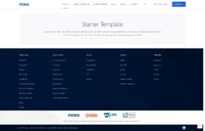 Moka Payment Applications Starter Template Page Screenshot
