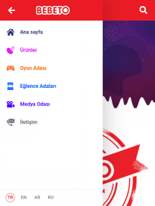 BEBETO Sidebar Mobile Page Screenshot